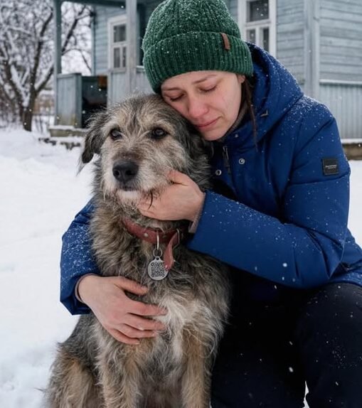 While My Sisters Fought for Grandma’s House, All I Took Was Her Old Dog — I Was Speechless When I Scanned the QR Code on His Collar