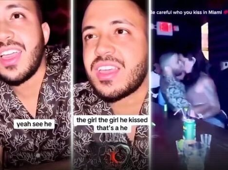 MIAMI KISS GONE WRONG Throwback To When A Dude Kissed A “Girl” With Passion… And His Boys Had To Break The News!