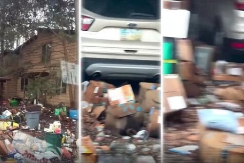 RURAL HORROR HOUSE Amazon Driver Gets Spooked After Finding Dozens Of Unopened Packages Piled Up At One House