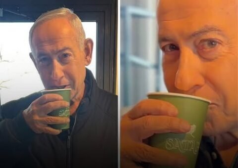 DRAW YOUR OWN CONCLUSIONS Social Media Is Now Saying The Newest Video Of Benjamin Netanyahu At A Coffee Shop Is Also AI And Has Errors?!